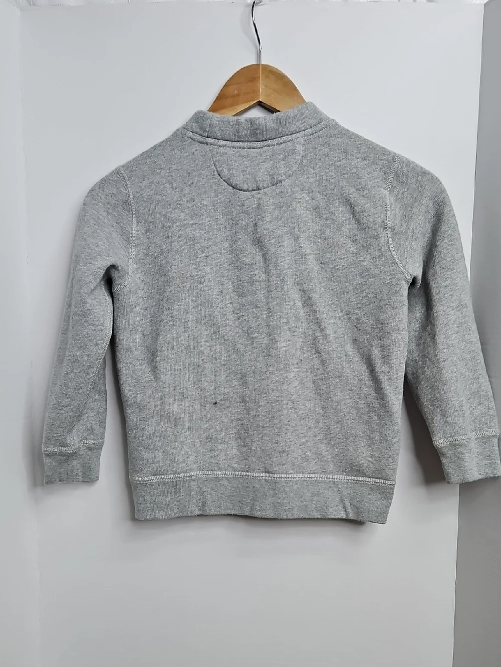 Polo Ralph Lauren Rowing Logo Gray Fleece Cardigan Sz 6 Boys